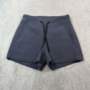 Lululemon In Form Shorts Women Size 6 Blue Tied Medium Rise Post Workout